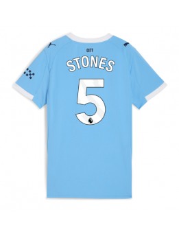 Zenske Futbalové oblečenie Manchester City John Stones #5 2025-26 Krátky Rukáv - Domáci